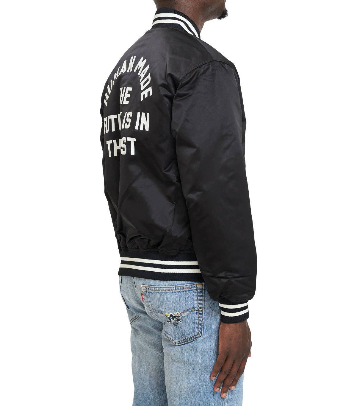 Human Made Nylon Stadium Jacket Black | SOMEWHERE®
