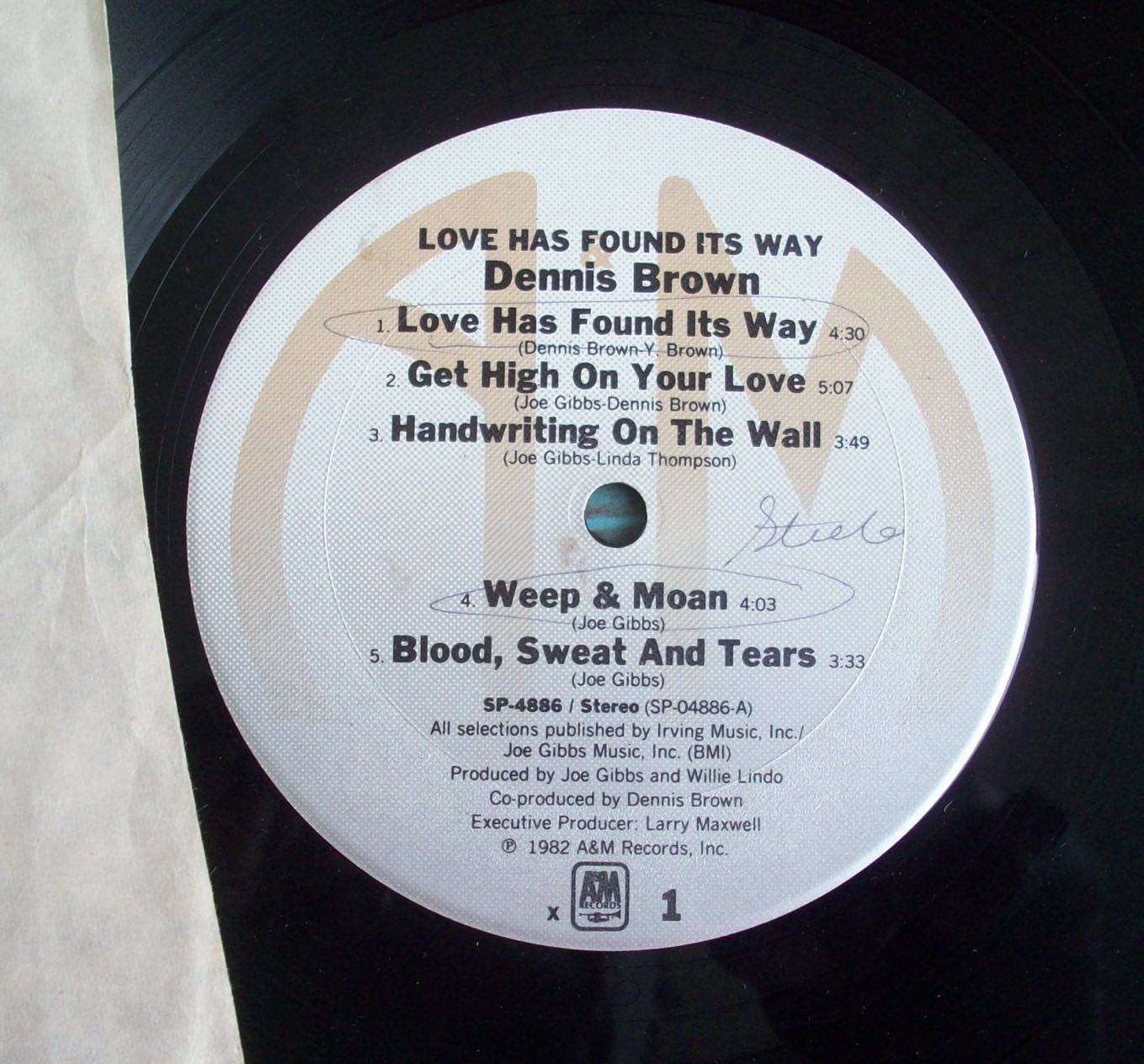 Dennis Brown Love has Found It's Way - LP (1982) - Rare Vinyl