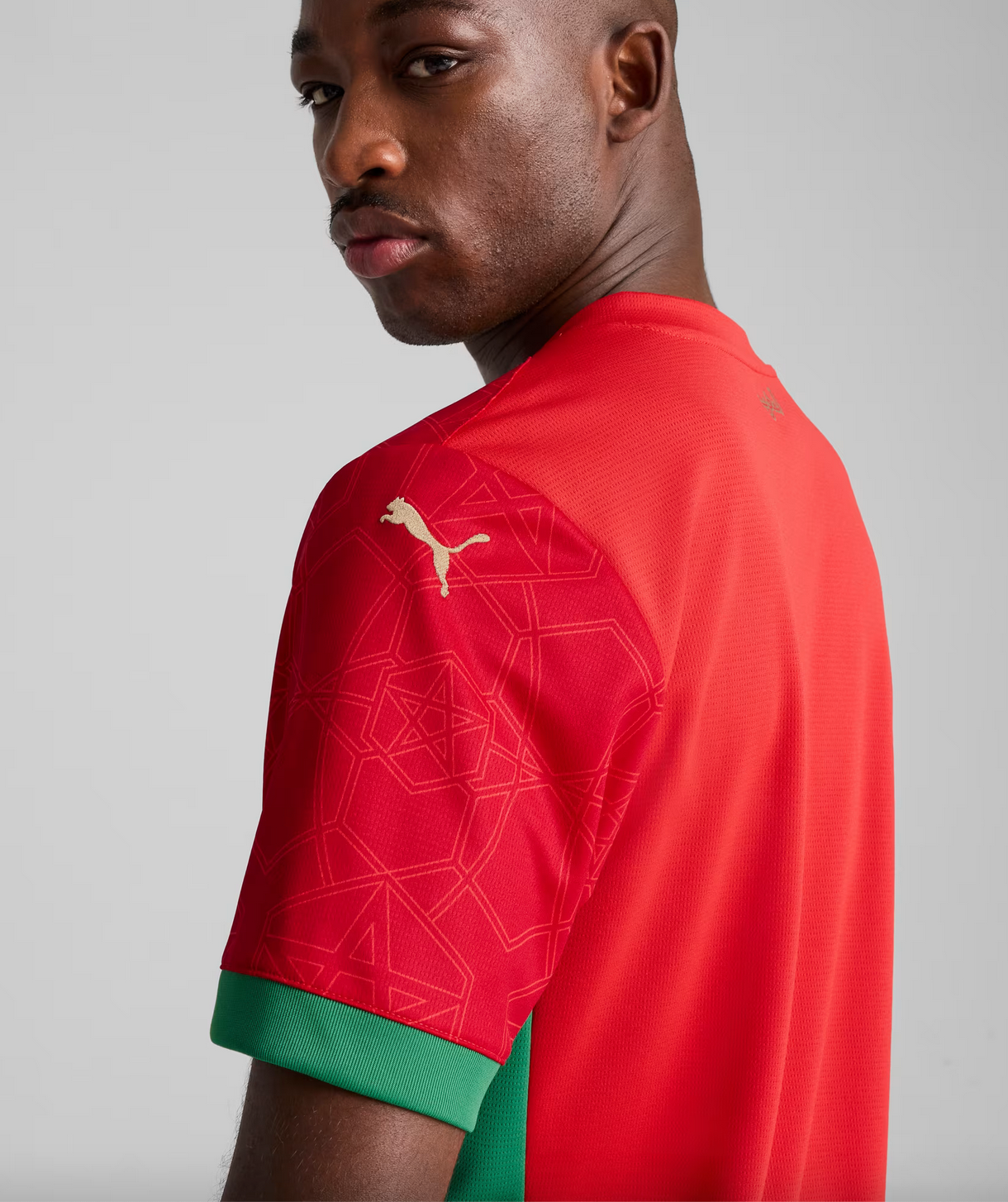 Puma Morocco 2025 Home Jersey Soccer 777696-01 Red
