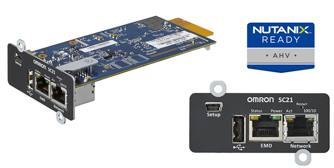 オムロン無停電電源装置（UPS）用 ネットワークカードSC21を2018年夏発売
