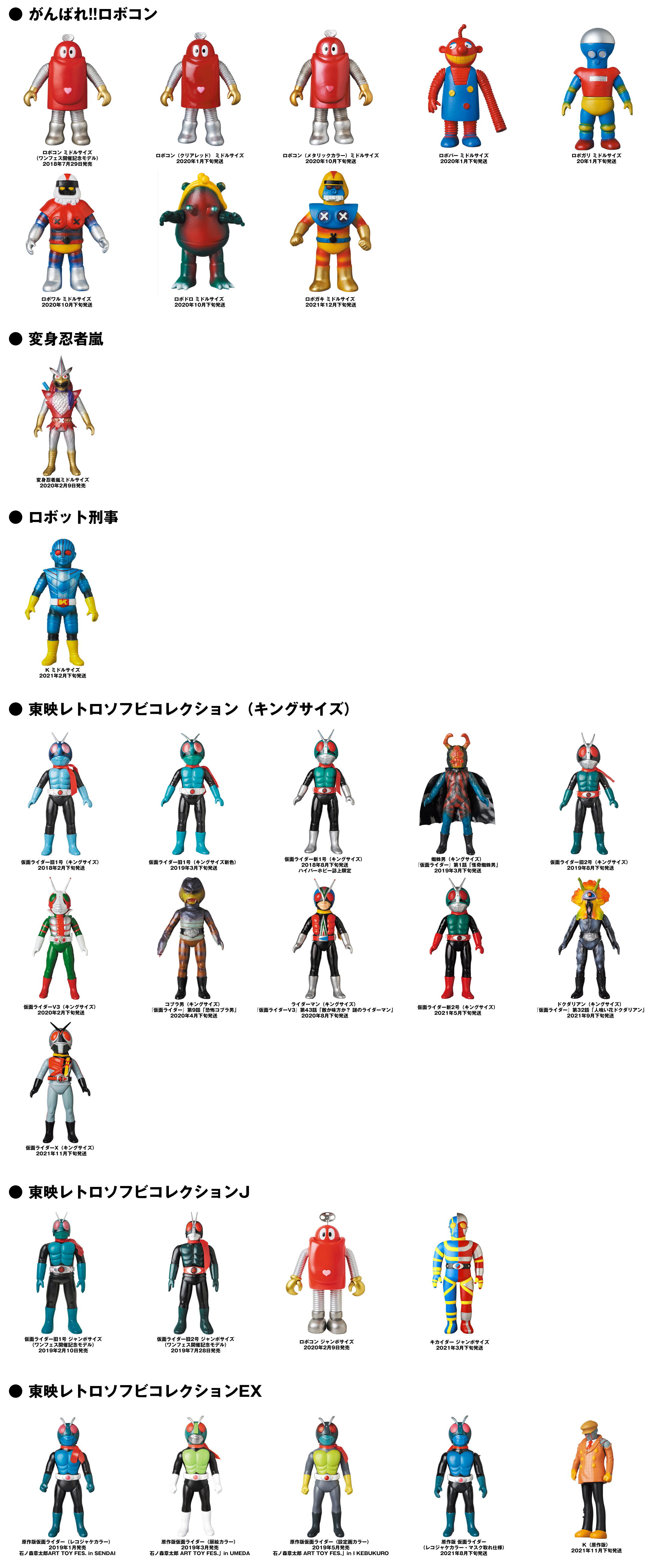 祝10周年記念特集！！ PART3 ［東映レトロソフビコレクション（ミドル