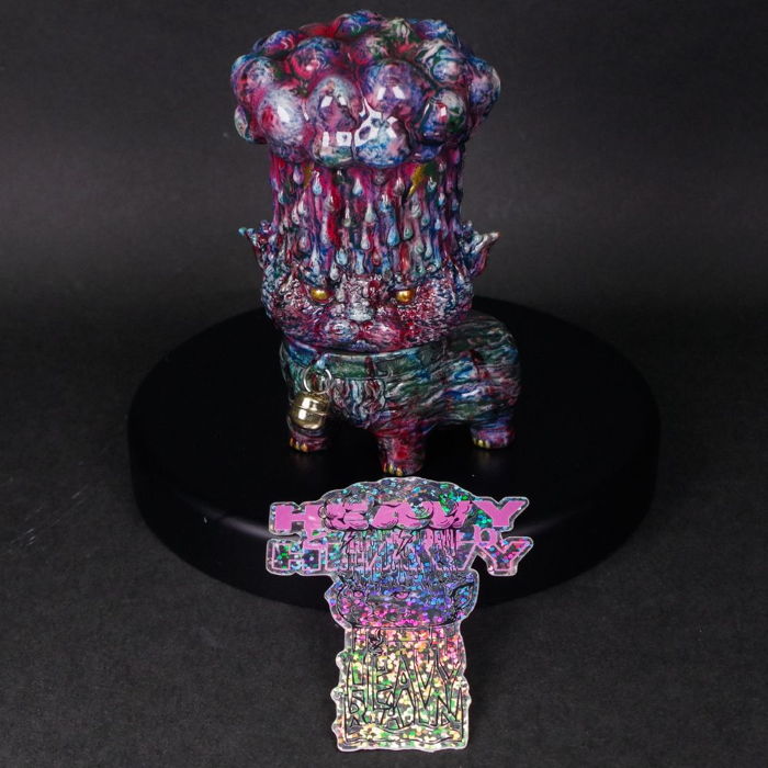 もうこやまのユニークな注目作「どしゃぶり猫」が墓場の画廊と