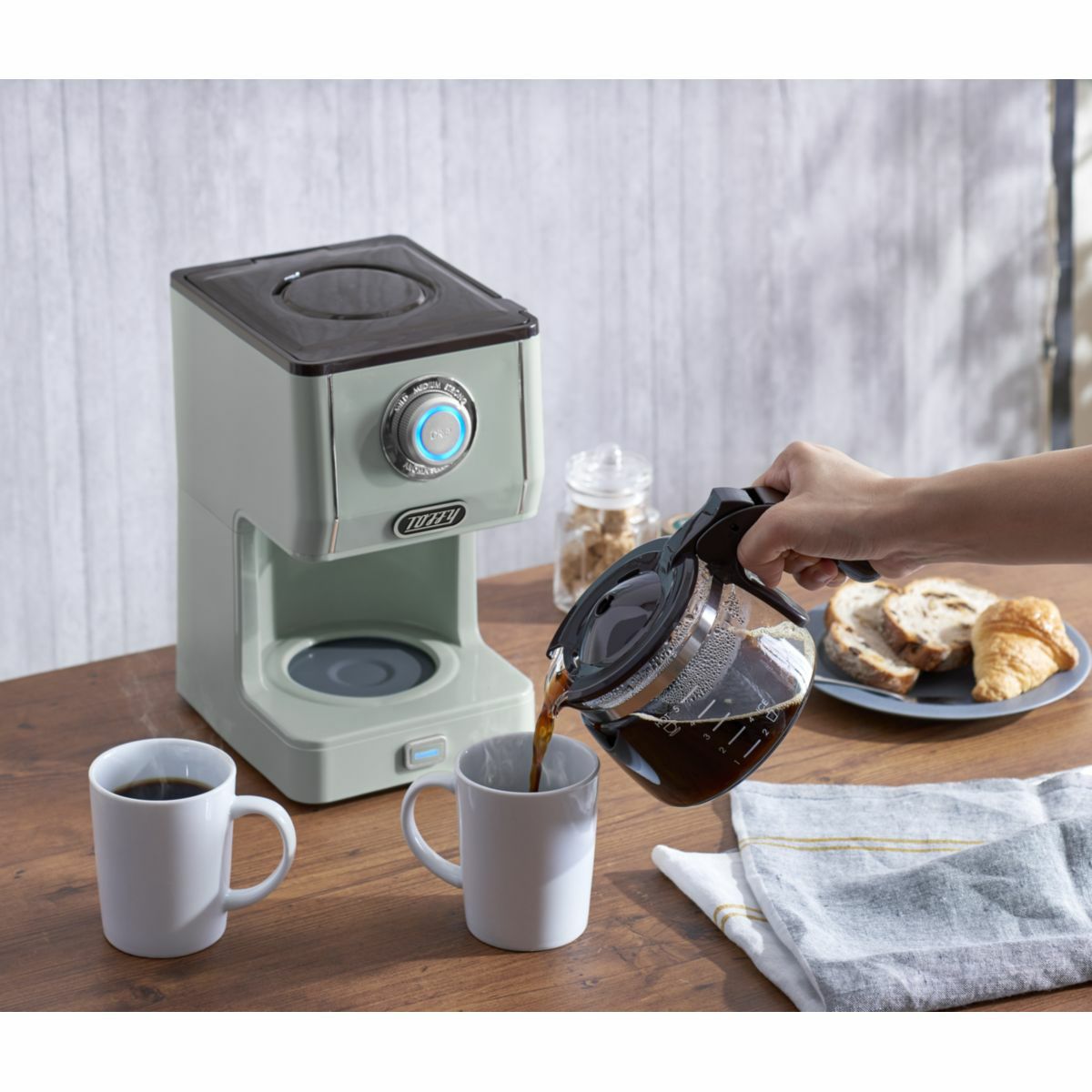 Toffyトフィー アロマドリップコーヒーメーカー PALE AQUA|《公式