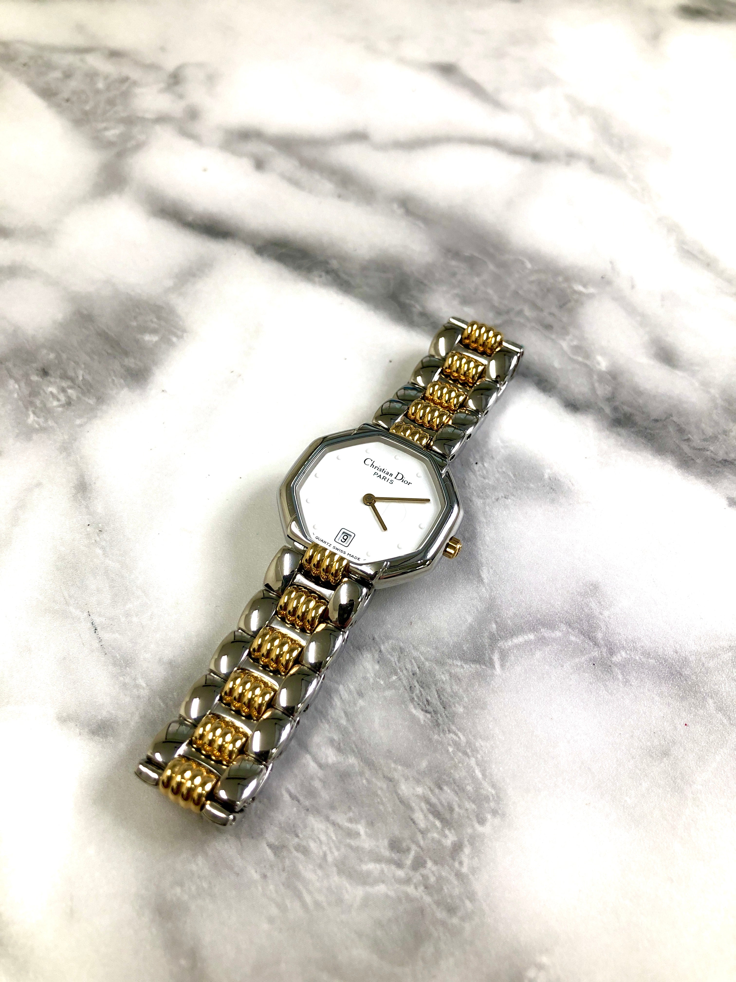 Christian Dior Watch D48-203 Silver Vintage 3umdyw – VintageShop solo