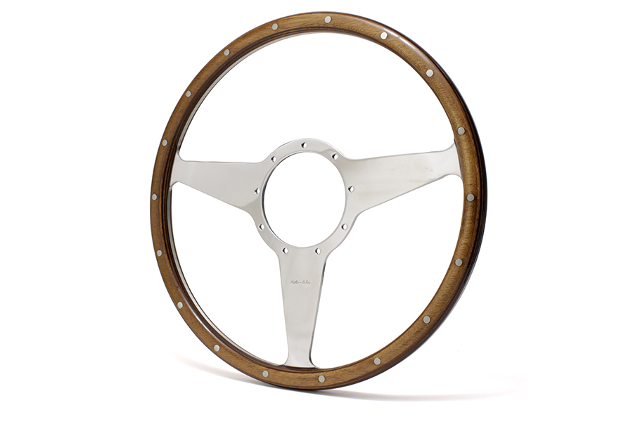 モトリタ ウッドステアリング フラット （ポリッシュ穴無しプレーン