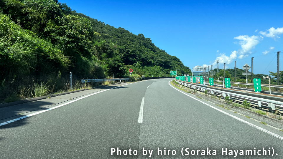 E10東九州道 上り行き（速見JCT・IC～中津IC）