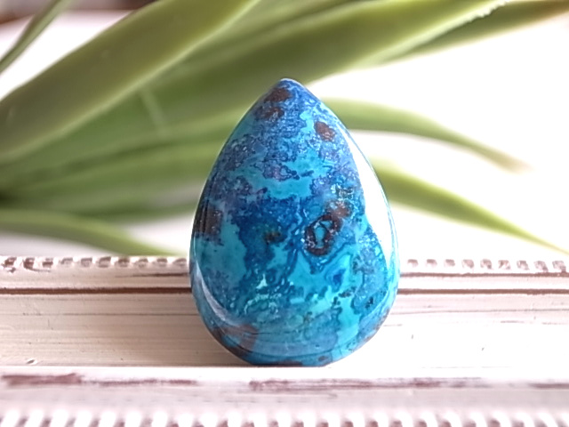 クリソコラ アリゾナ州産 ルース 天然石 - 宙とクリスタル