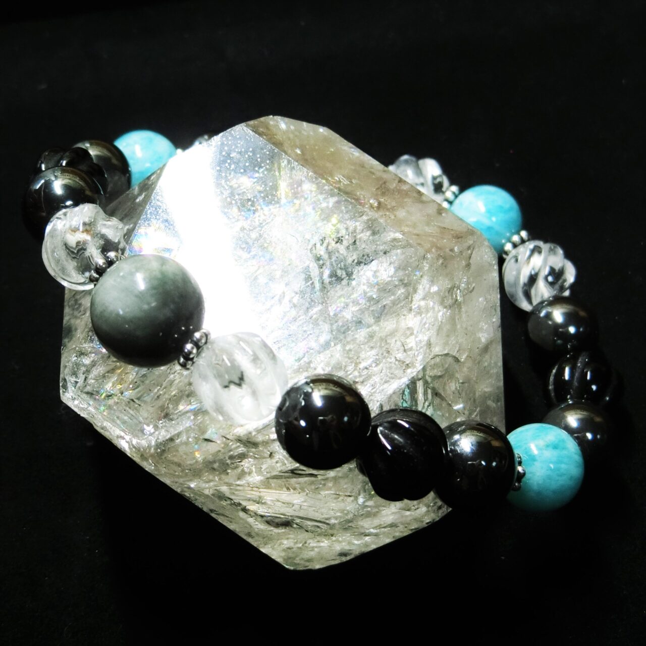 天然石ブレスレット「未来への羅針盤」◇天然石アクセサリー「彩雅