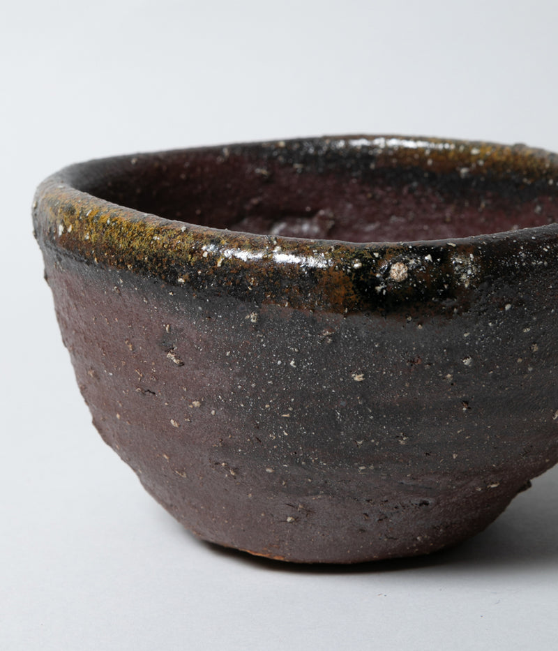 國吉清尚.焼き締め.深鉢.銘あり.希少品 國吉清尚.焼き締め.深鉢.銘あり