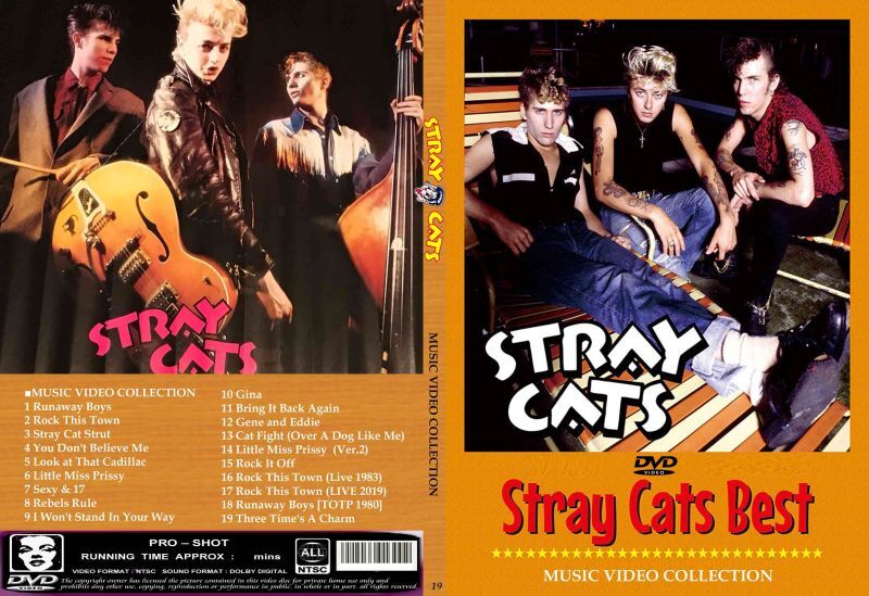 19 ストレイキャッツ 高画質プロモ集 STRAY CATS DVD - souflesh 音楽工房