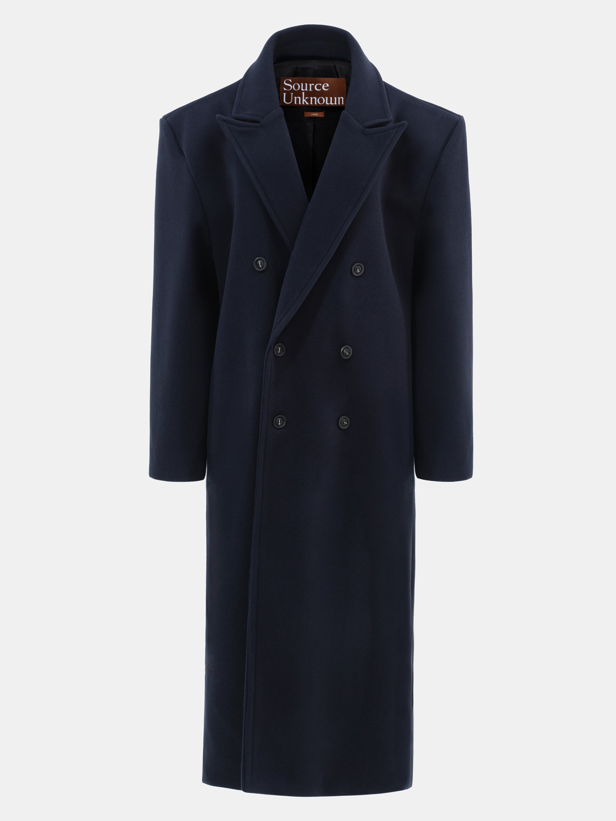 Wallis Oversized Grandpa Coat, Navy – SourceUnknown