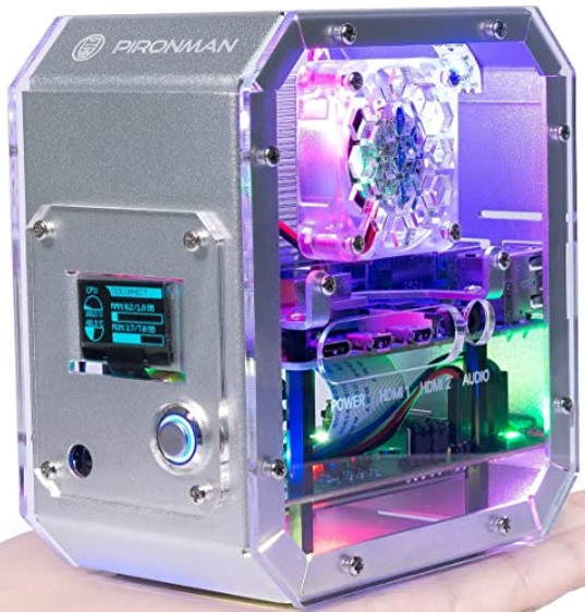 ゲーミングPC風】Raspberry Pi 4用ミニPCケースPIRONMANをレビュー
