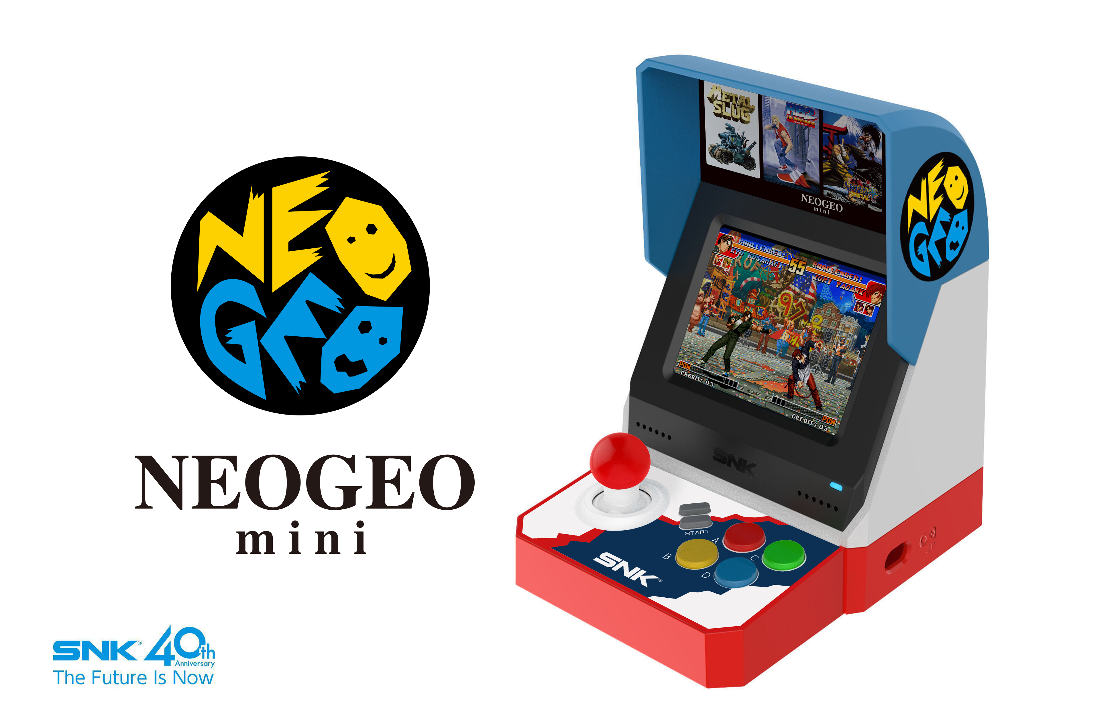 モニター搭載のアーケード筐体を模した「NEOGEO mini」が発売決定