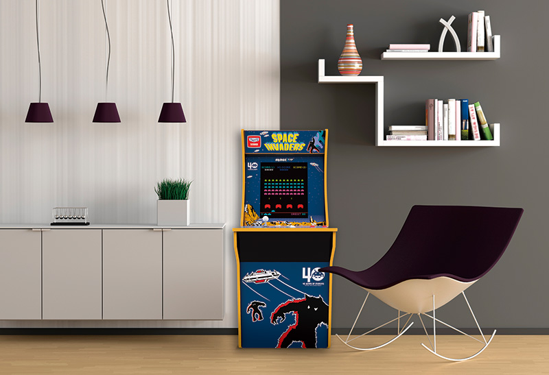 インベーダーやギャラガの筐体を3/4スケールで復刻！「ARCADE1UP」が