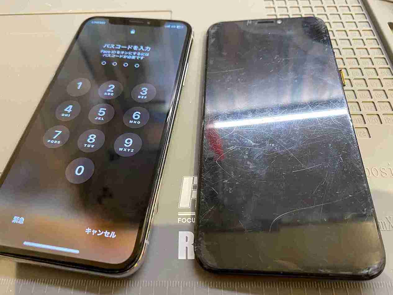 iPhoneの画面のひび割れ。放置してたら……。スマートクリア天神橋筋六