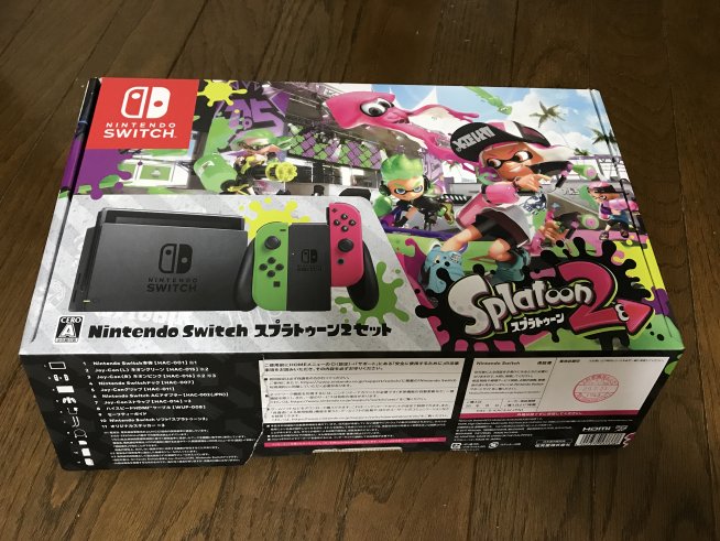 偶然買えた… Nintendo Switch スプラトゥーン2セット フォトレビュー