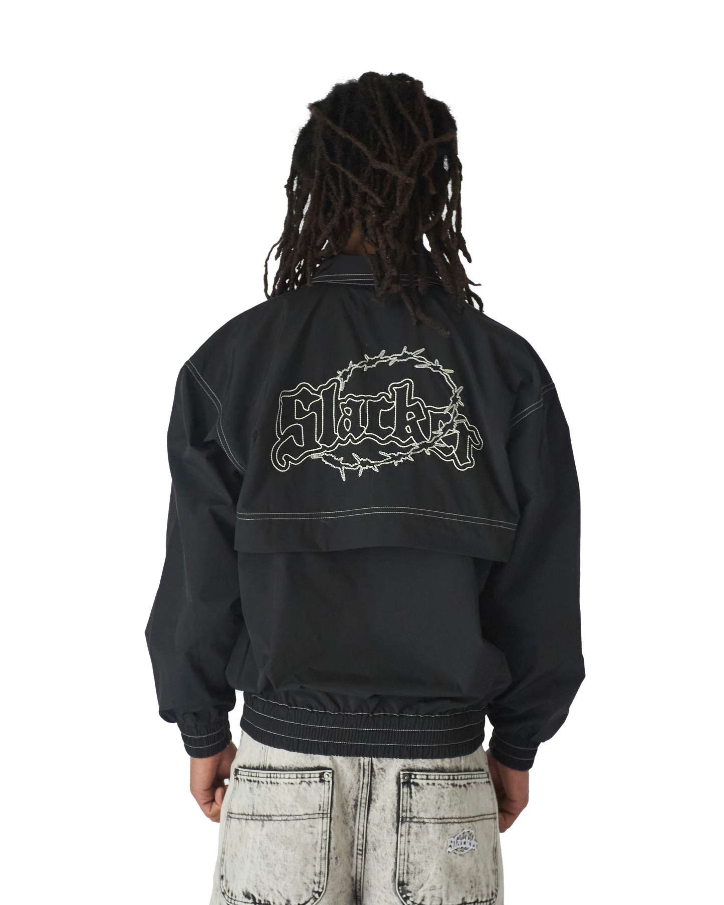 Tech Nylon Jacket Black – Slacker