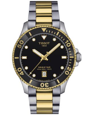 Tissot Men's Swiss Seastar 1000 Two-Tone Stainless Steel Bracelet