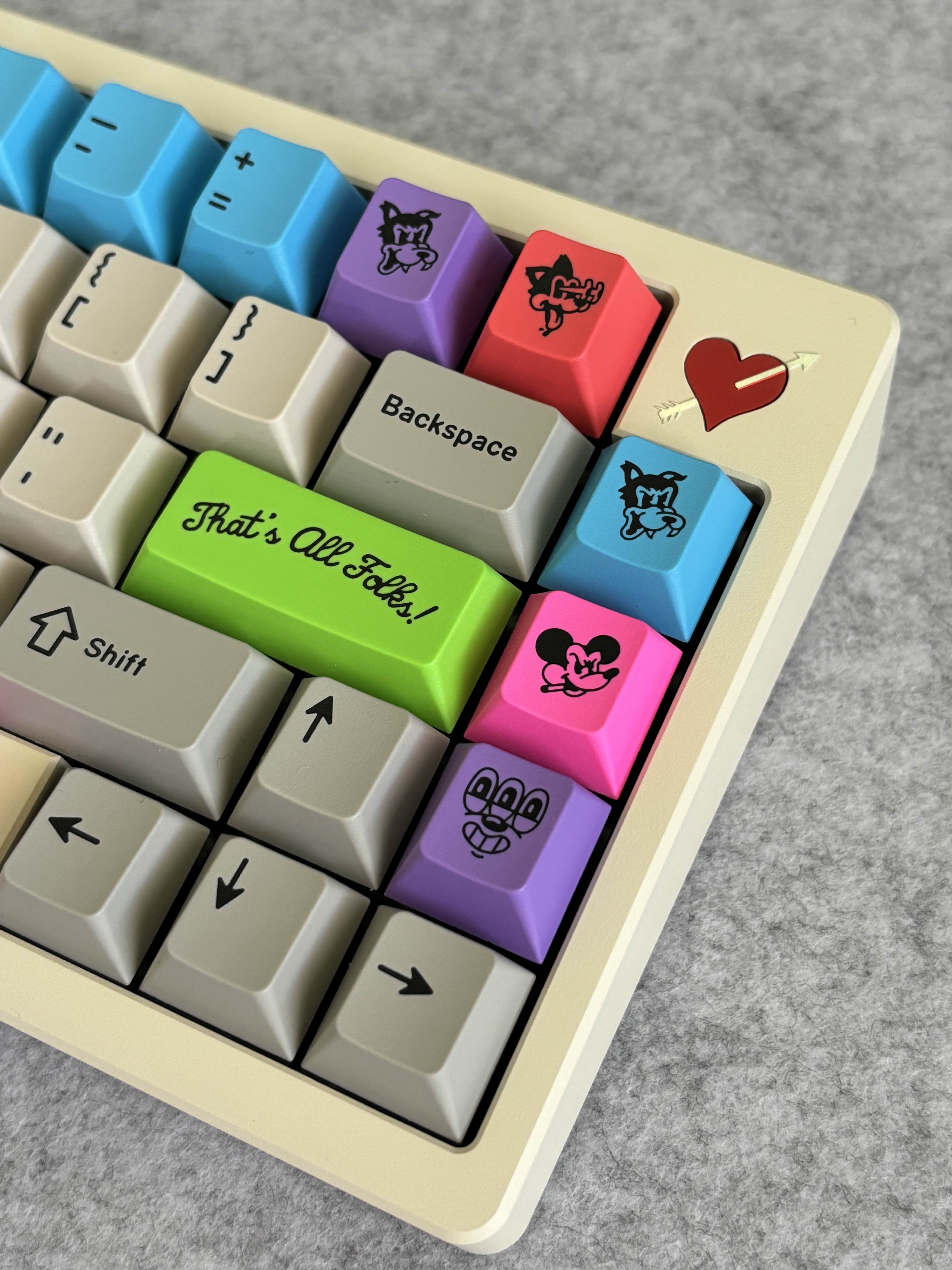 Build: Rubrehaku with GMK Rubrehose keycaps and Tecsee Rubrehose