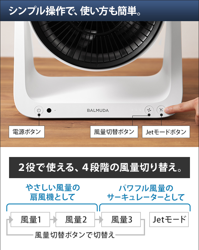 BALMUDA グリーンファンC2 | セレクトショップ・AQUA（アクア）