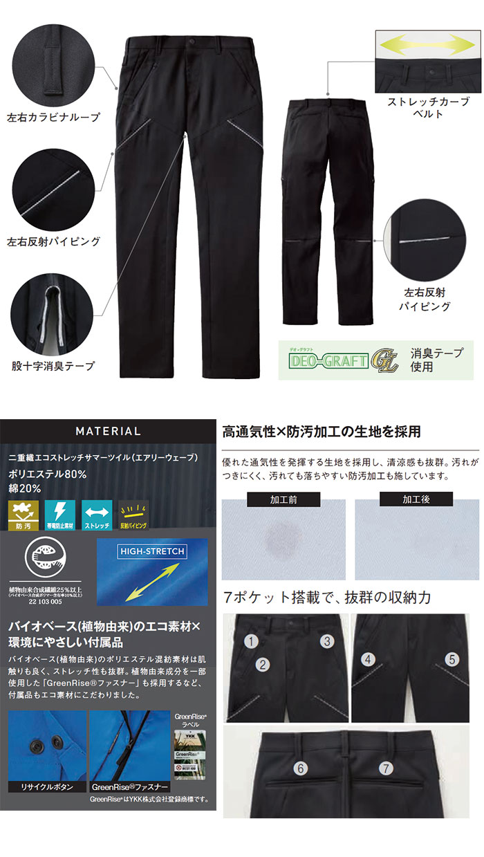 SUN-S|サンエス|SPT12205 カーゴパンツ|作業服通販SSS-UNIFORM