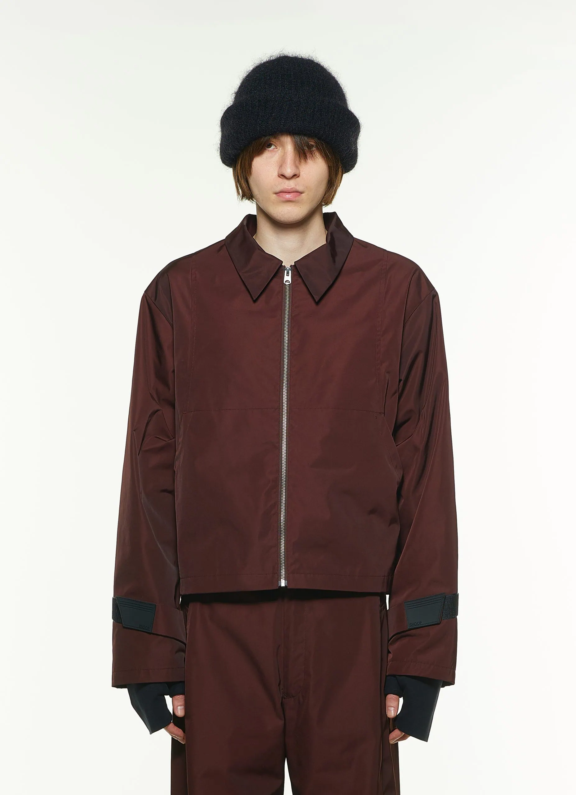 ラバーロゴ・ナイロン・ジャケット - ブラック｜SHOOP ウェア