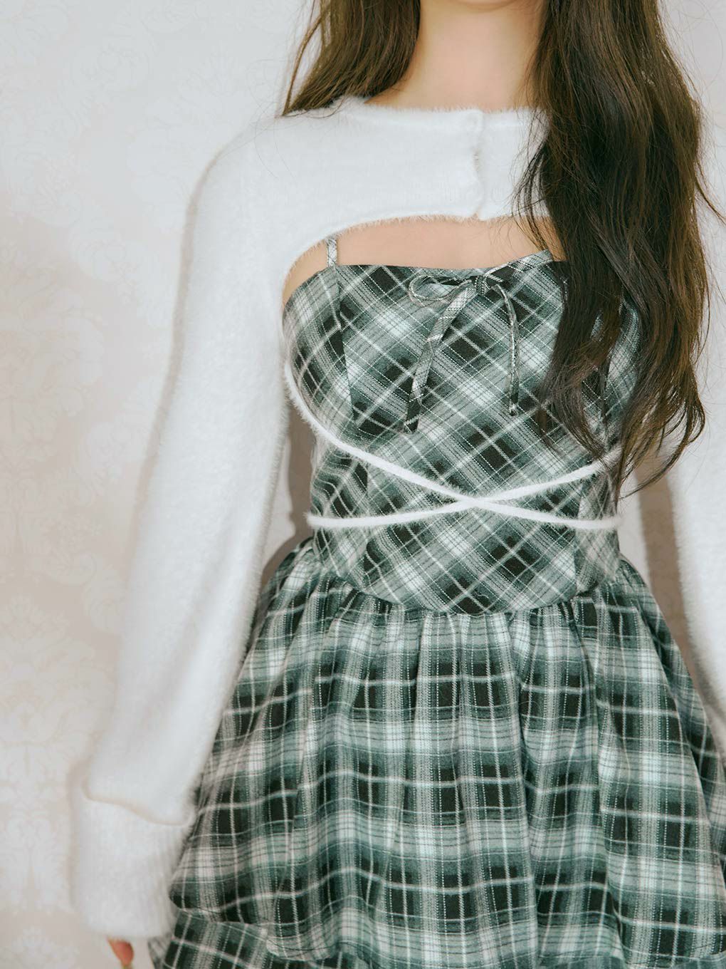 BUBBLES】オープンネックギャザーワンピース | sparkling mall online