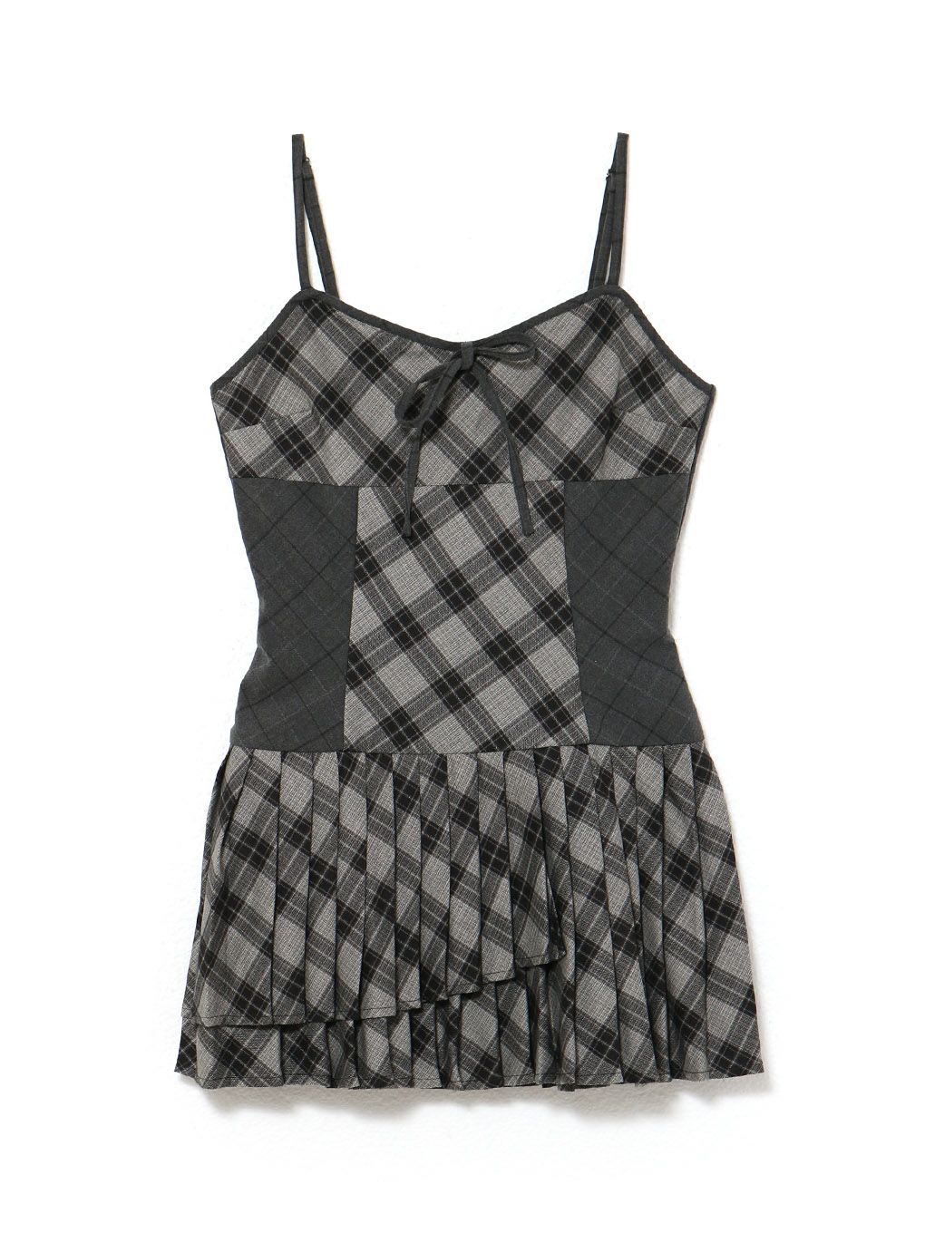 BUBBLES】ミックスチェックキャミワンピース | sparkling mall online