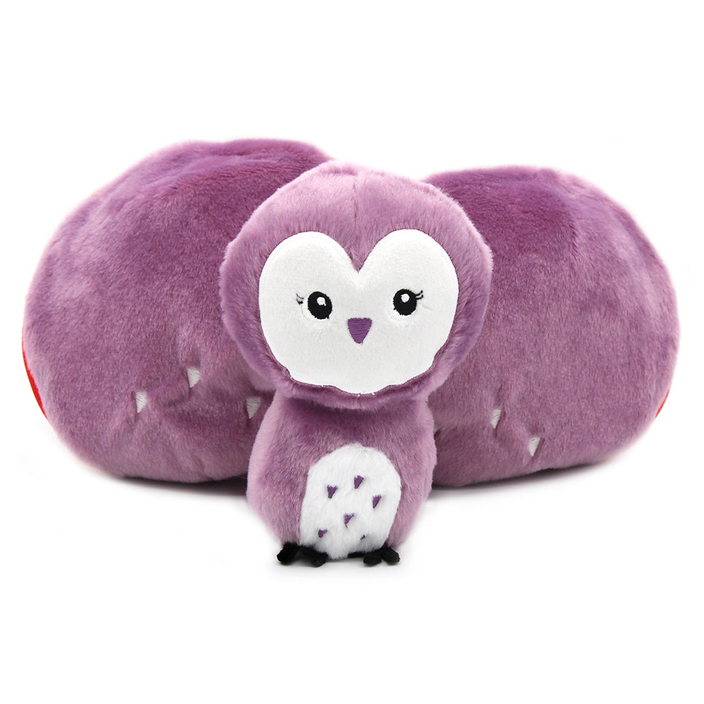 2-in-1 plush toy Violet the owl/strawberry - Flipetz – Speedy
