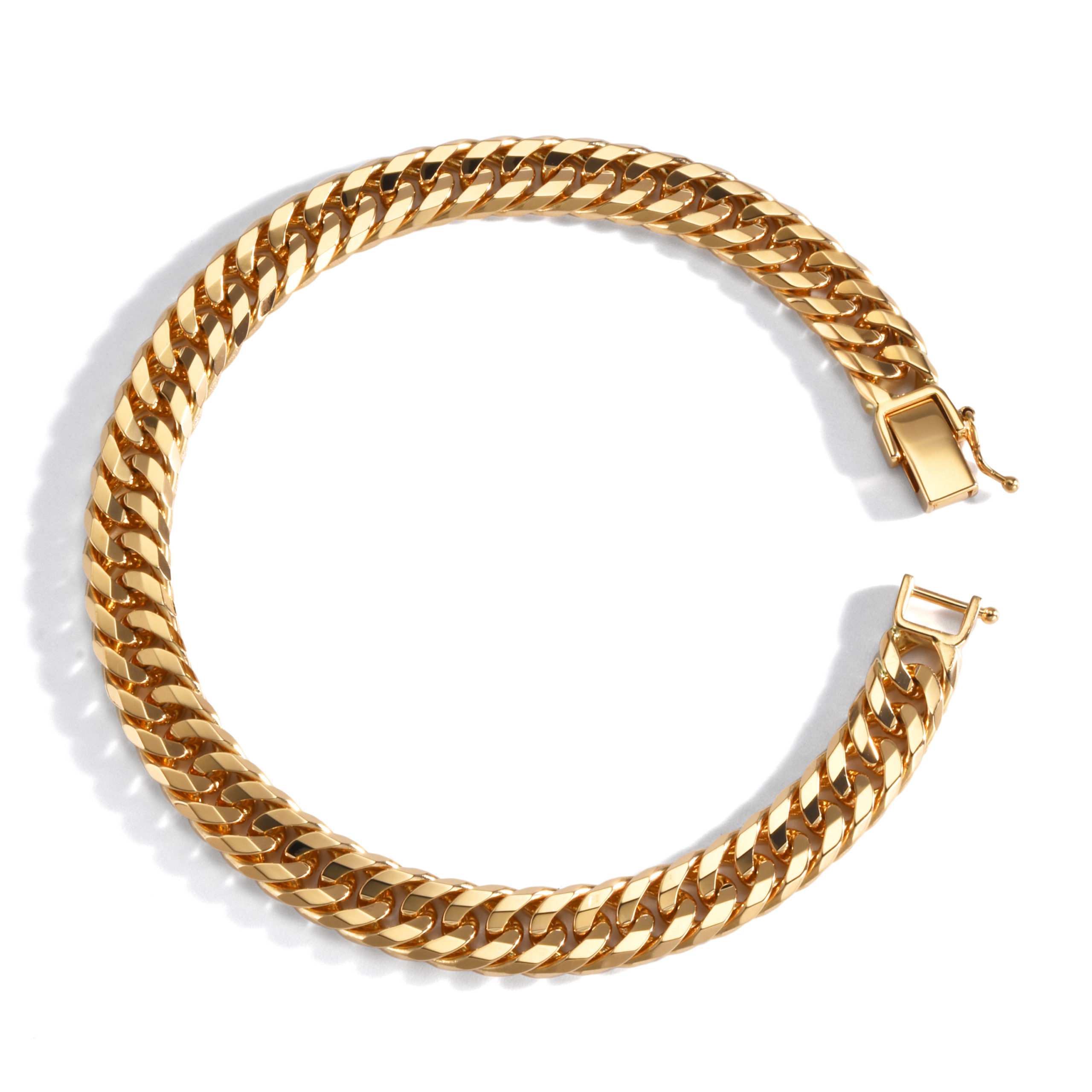 K18 18金 喜平ブレスレット 16面ダブル 33g 20cm 7.3mm幅 中折れ