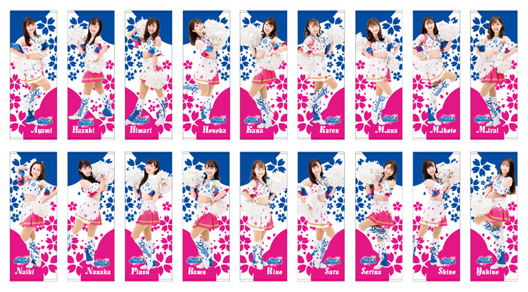 メンバー18人の各種タオルやクッションも！ 「チアドラゴンズ2020」の