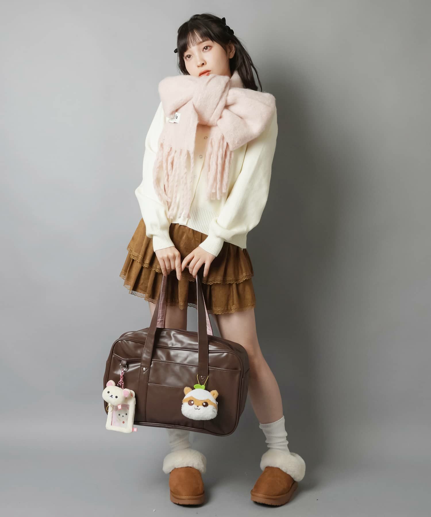 51%OFF】合皮スクールバッグ/星柄/チェック柄/スクバ | SPINNS WEB