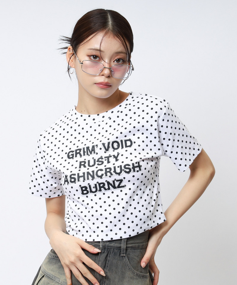 ラインストーンロゴミニTシャツ｜SPIRALGIRL スパイラルガール 商品