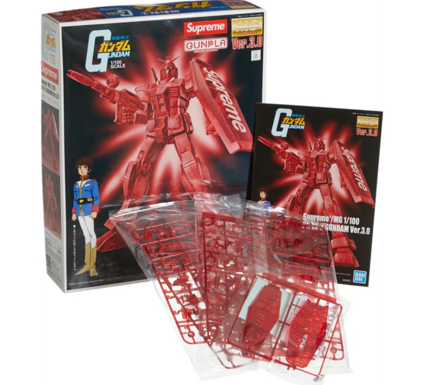 MG 1/100 RX-78-2 GUNDAM Ver. 3.0 Action Figure Art Object by