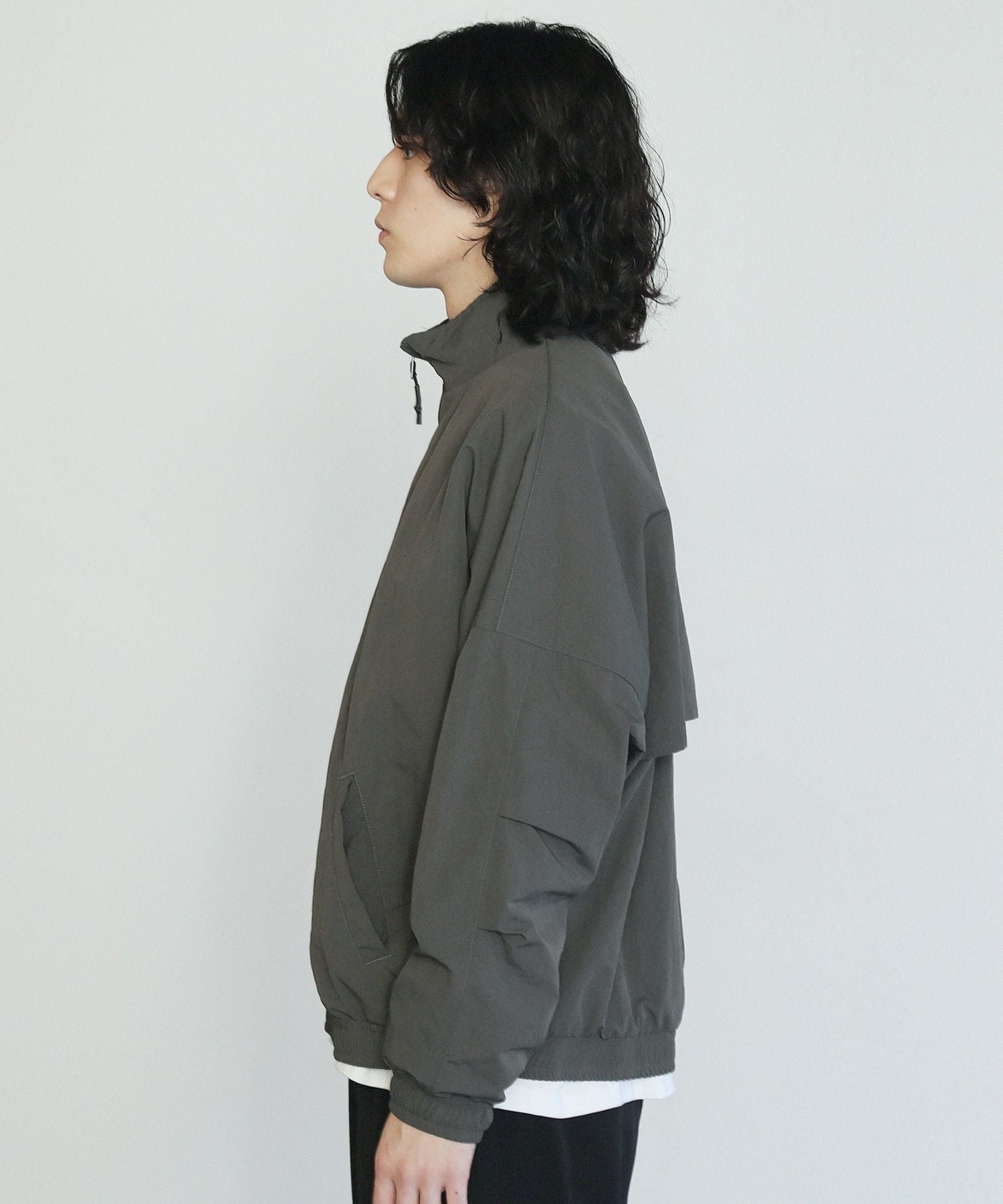 ヴィンテージナイロンタッサードロップショルダートラックジャケット