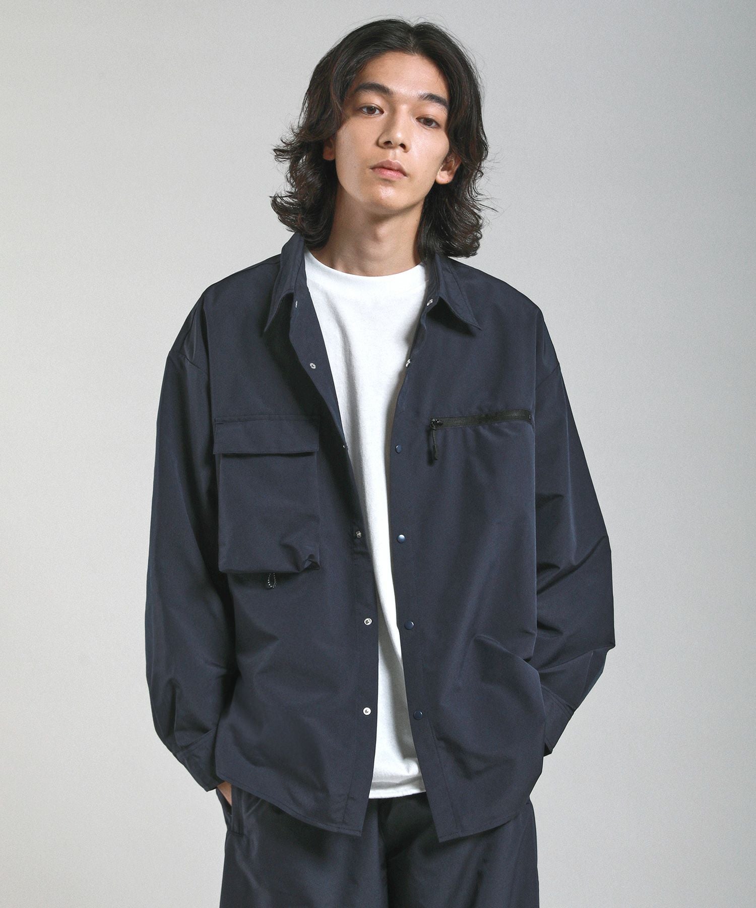 セットアップ対応】テックエステルマルチポケットリラックスフィット