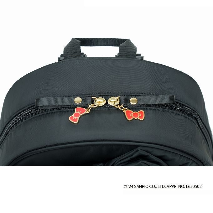 A-667 Hello Kitty リボンリュック(M)ブラック| キャリーバッグは信頼