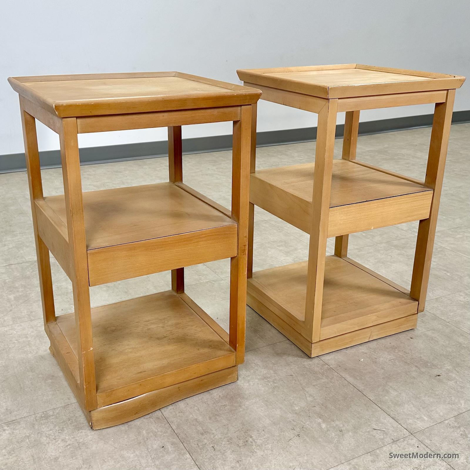 Pair of Tall Nightstands by Edward Wormley for Drexel Precedent