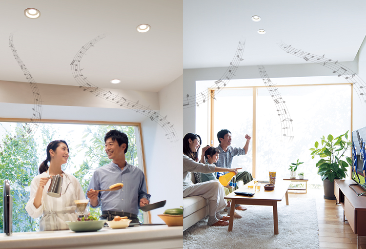 スピーカー付ダウンライト｜ラインアップ｜住宅用照明器具 | Panasonic