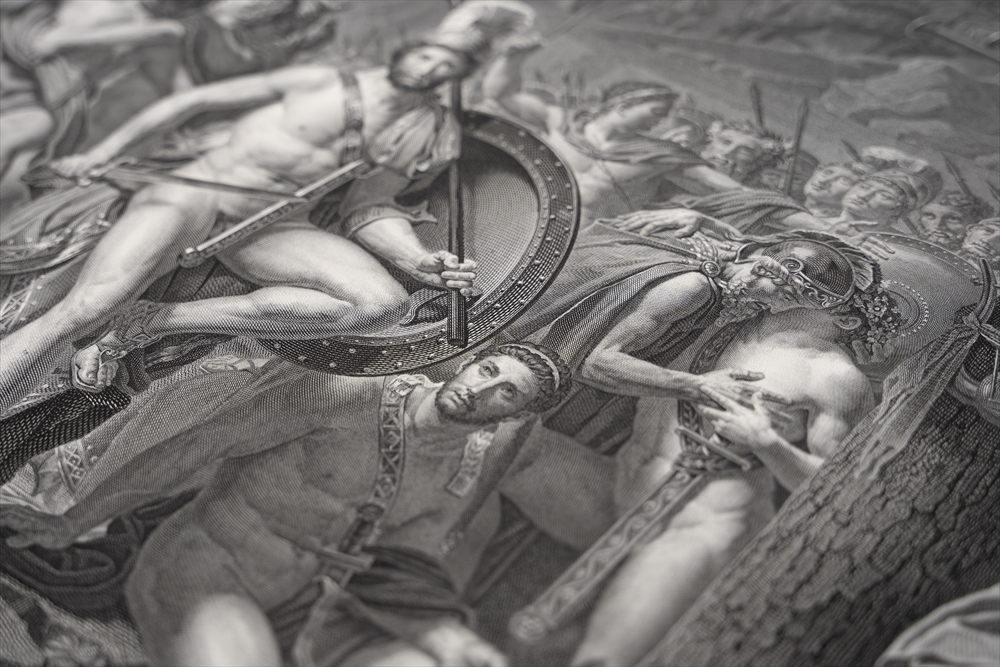 ルーブル美術館で購入 真正リトグラフ（版画）パリ市庁舎