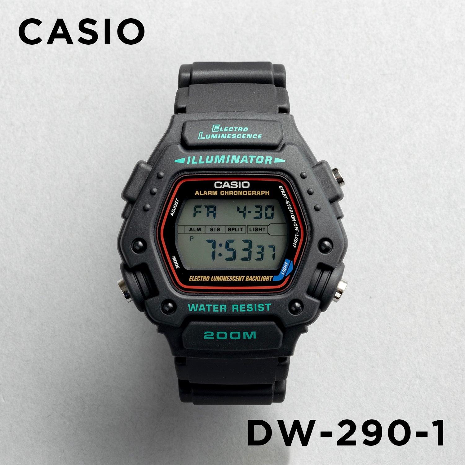 CASIO DW-290-1（説明書付き） CASIO カシオ 【生産完了】<bc>DW-290-1 メンズ 腕時計 20気圧防水 10