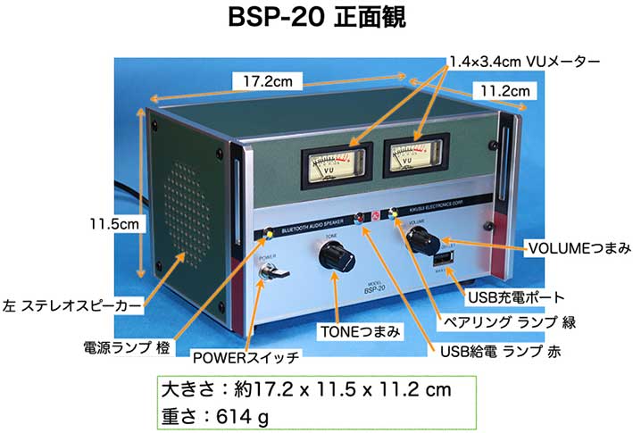 菊水電子工業 Bluetoothスピーカー BSP-20を買ったのでレビュー