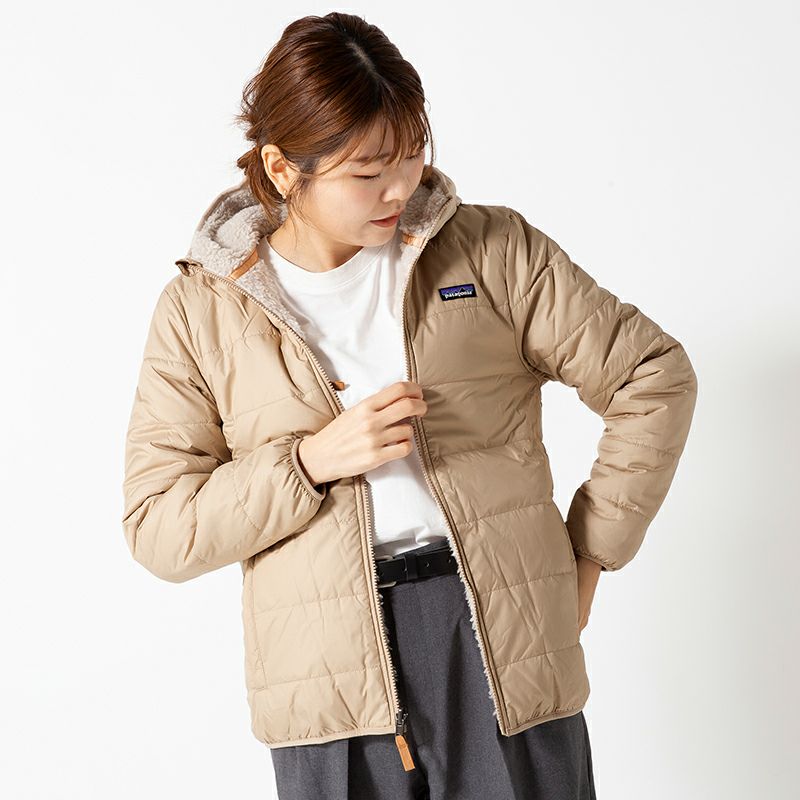 patagonia パタゴニア リバーシブルレディフレディフーディ【キッズ