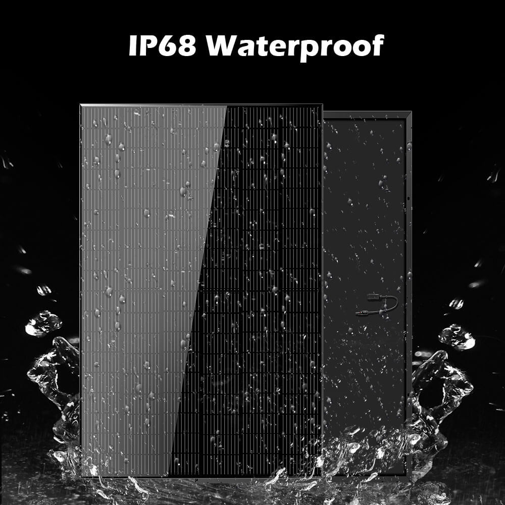 Black On Black Solar Panels | Black Solar Panels - SunGoldPower