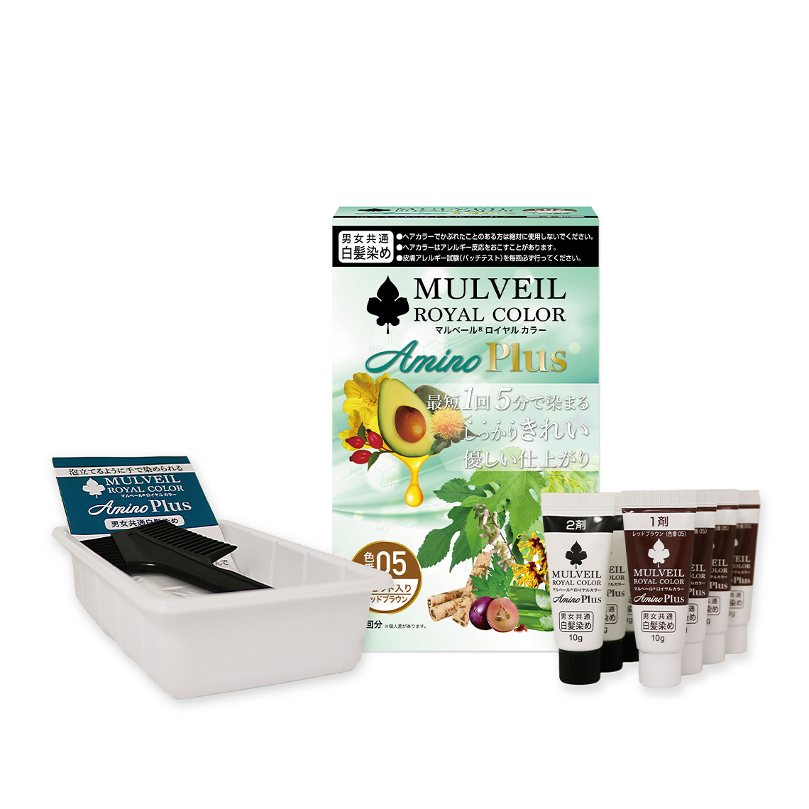 マルベール ロイヤルカラーアミノプラス〈レッドブラウン〉｜美髪成分