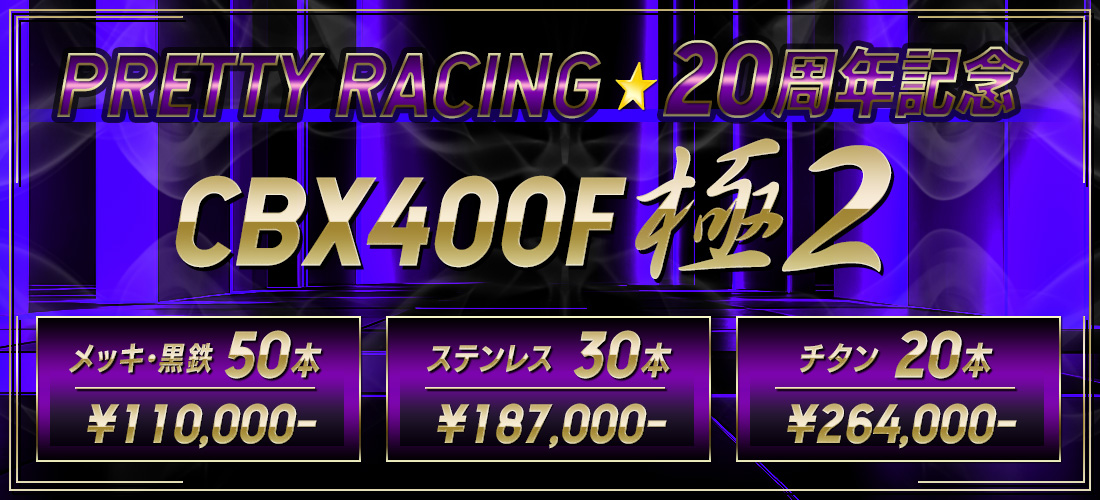 CBX400F PMS 漣乃黒鉄 /鍍金