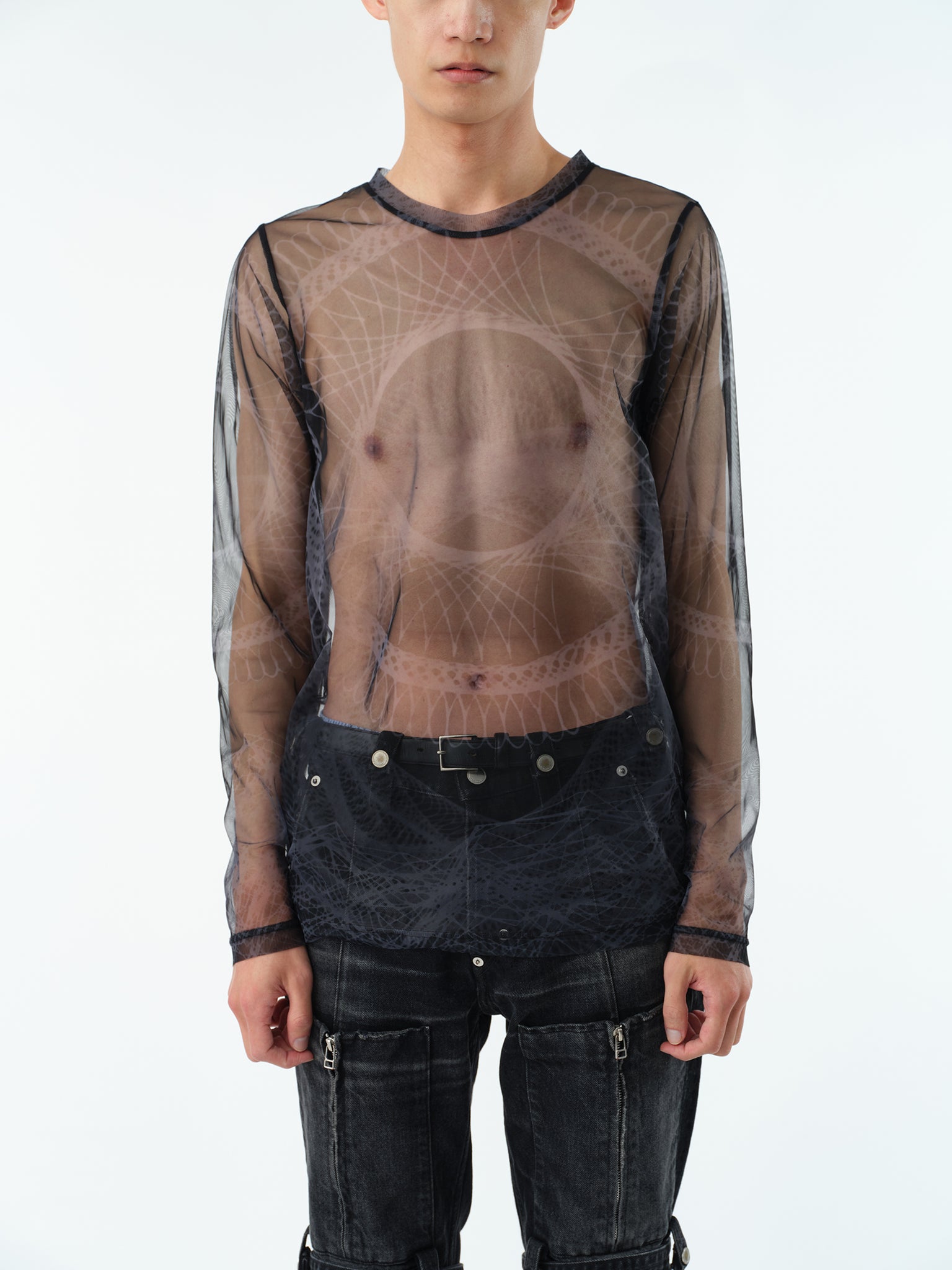 SECOND SKIN L/S T-SHIRT .13 [GEOMETRIC BLACK] – SUBLATIONS