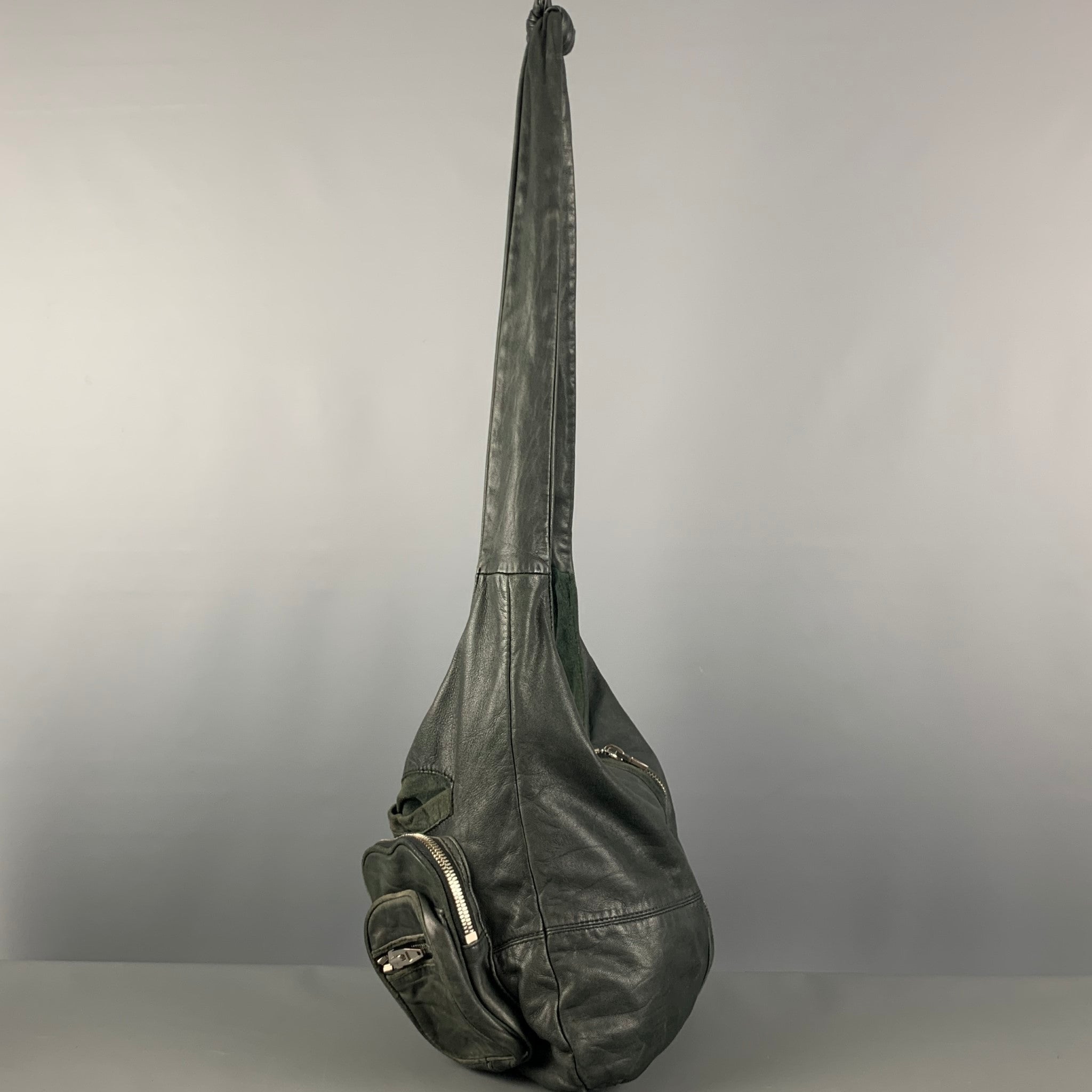 ALEXANDER WANG Green Leather Hobo Handbag – Sui Generis Designer