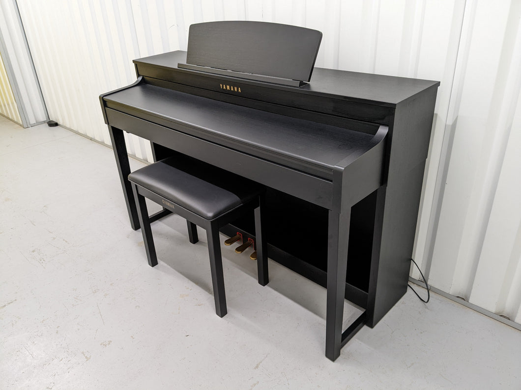 Yamaha Clavinova CLP-440 Digital Piano and stool in satin black