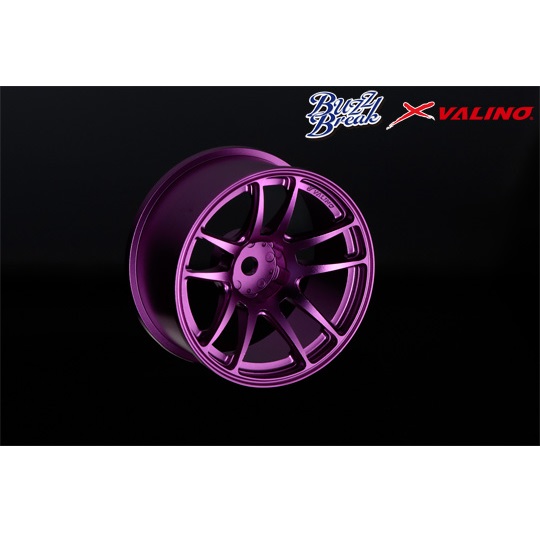 VALINO N820S アルミホイール 26mm パープルアルマイト OFF+7 2pcs [BB